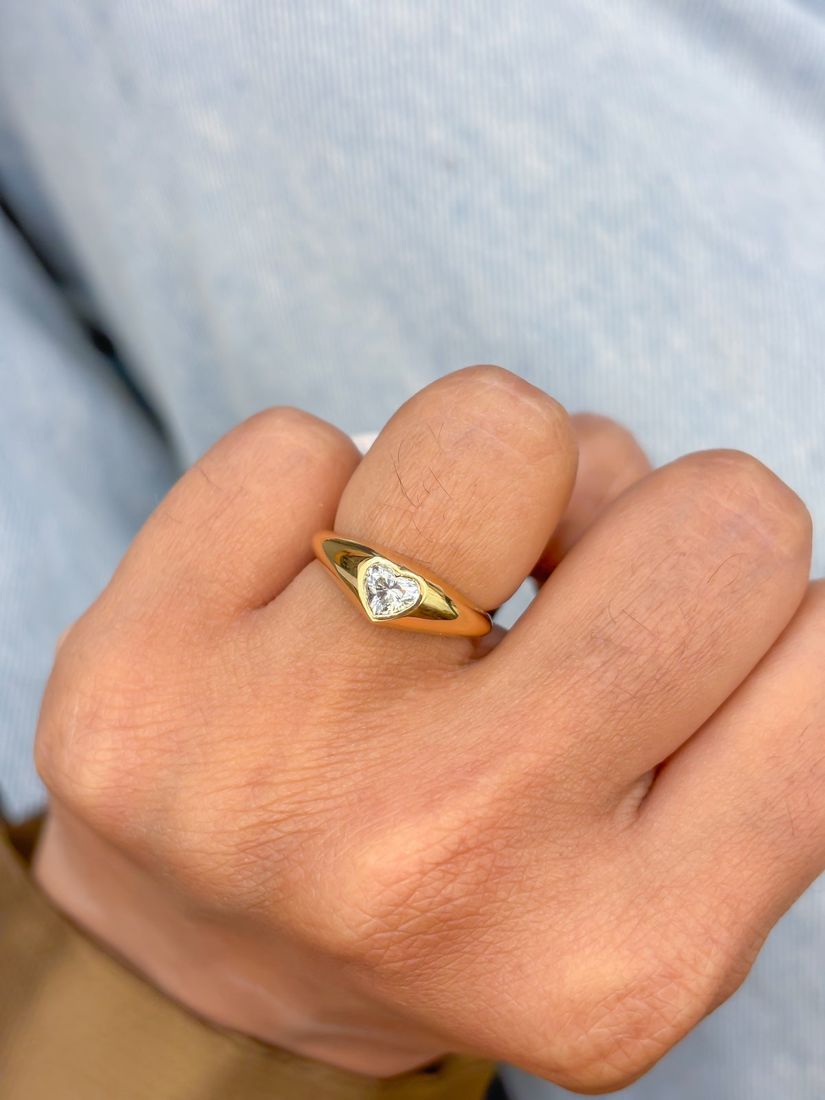 Diamond Pinky Ring