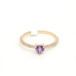 Pink Sapphire Diamond Ring