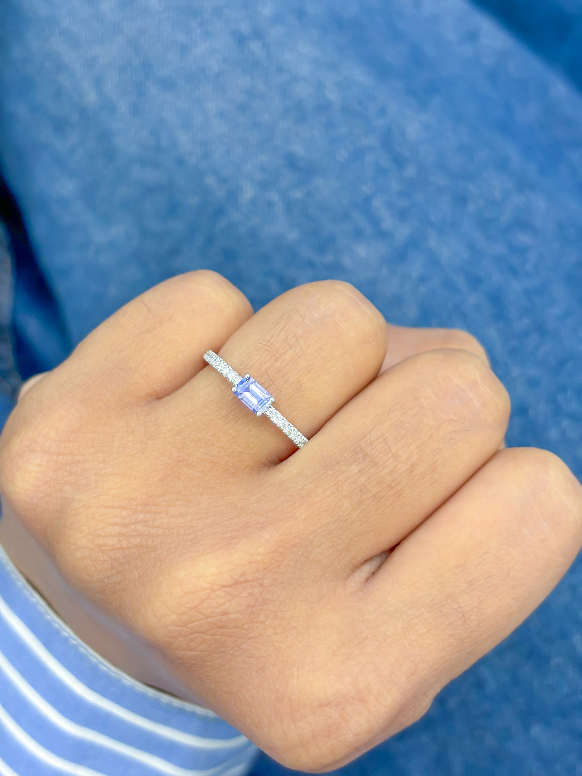 Tanzanite Diamond Ring