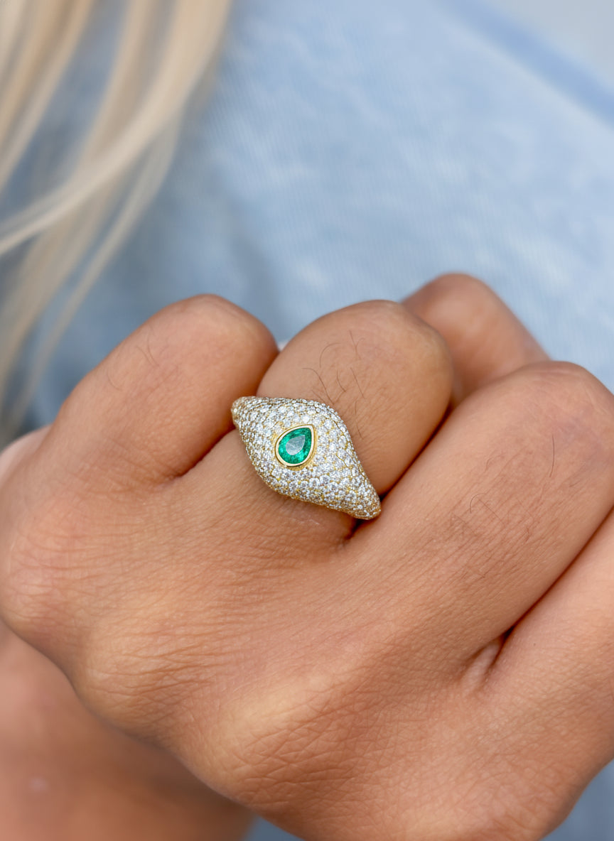 Diamond Emerald Ring