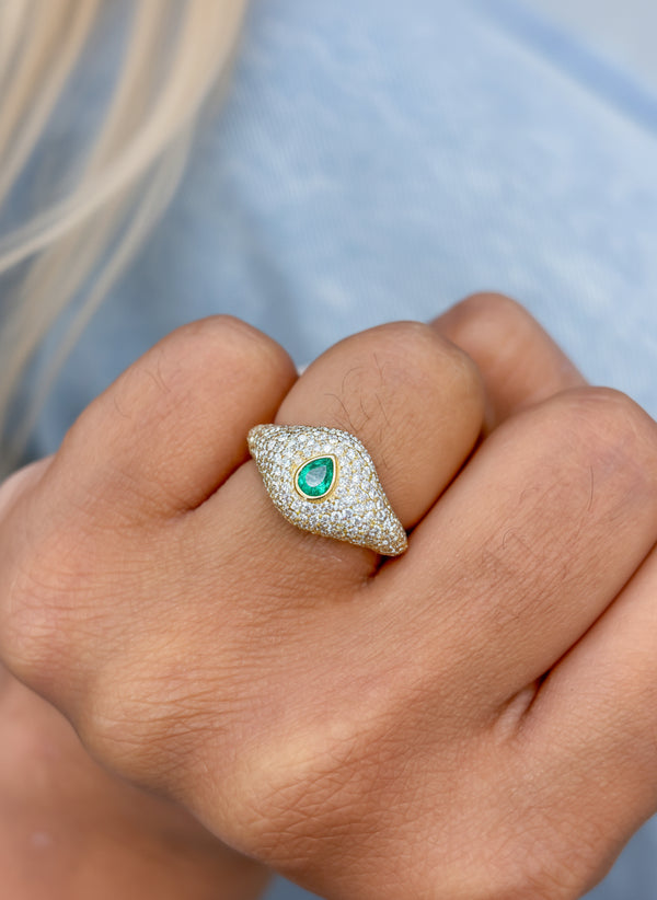 Diamond Emerald Ring