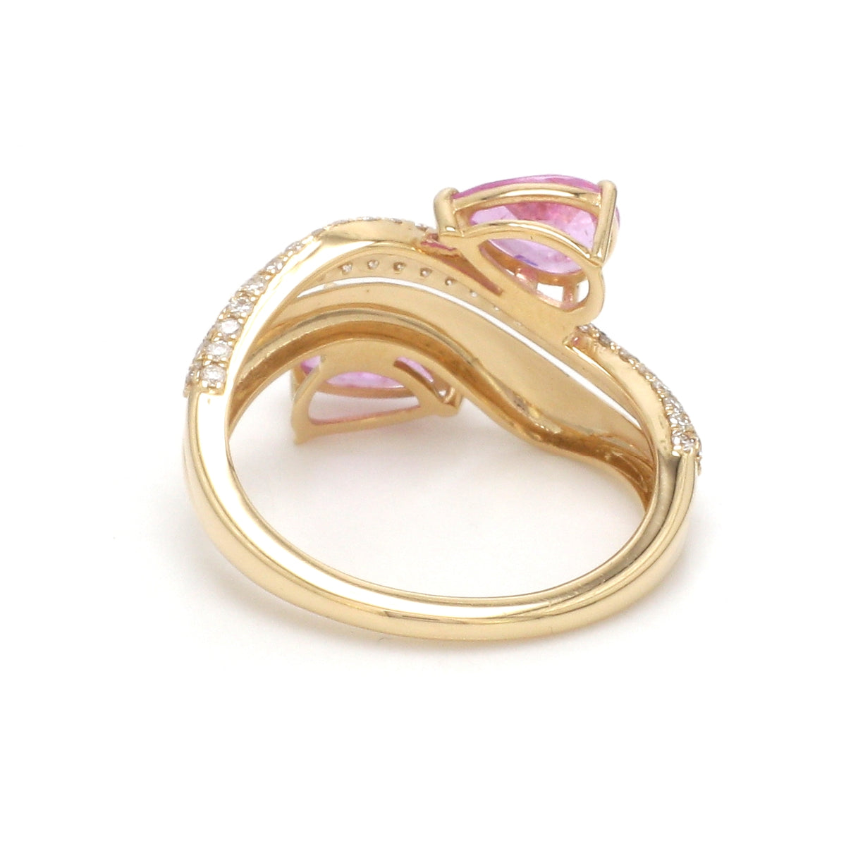 Diamond Pink Sapphire Ring