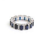 Blue Sapphire Diamond Ring
