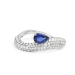 Blue Sapphire Diamond Ring