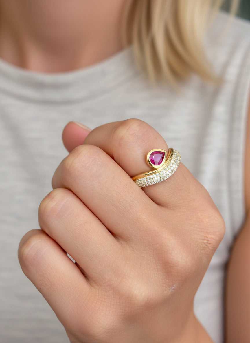 Diamond Ruby Ring