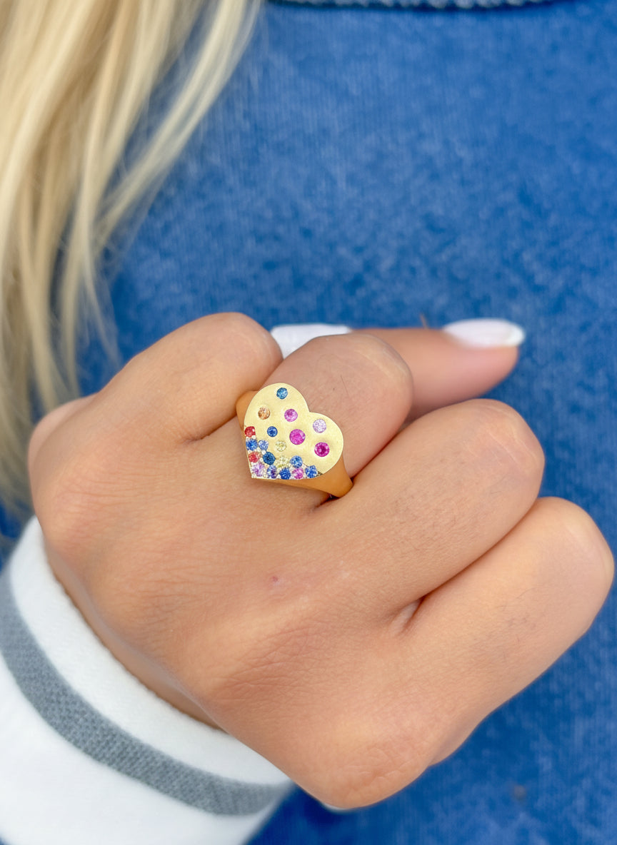 Rainbow Sapphire Ring
