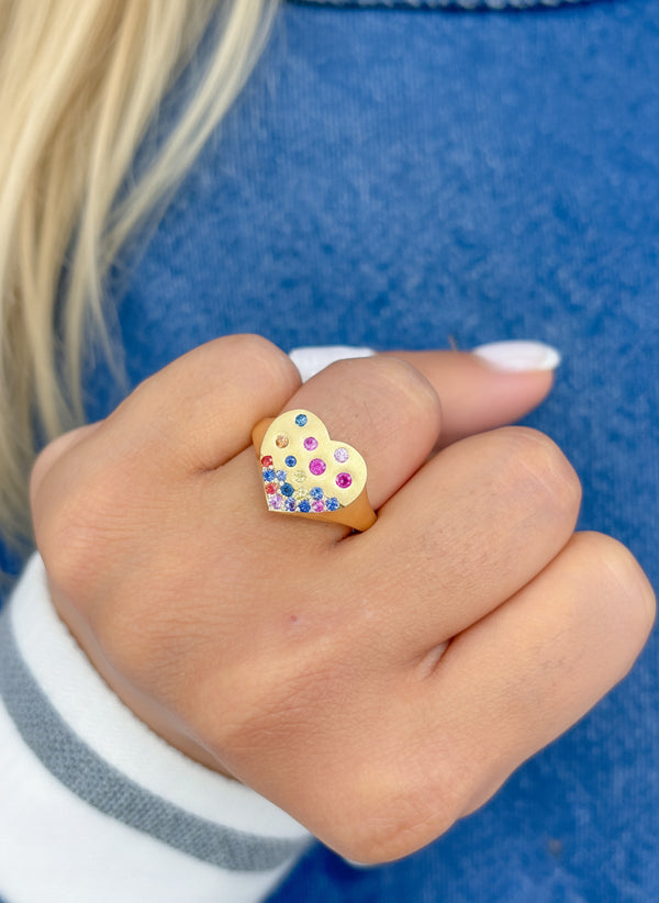 Rainbow Sapphire Ring