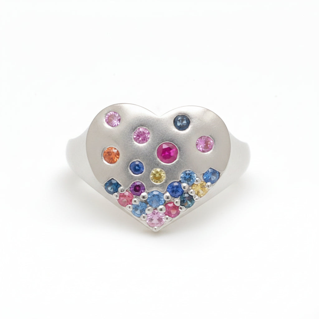 Rainbow Sapphire Ring