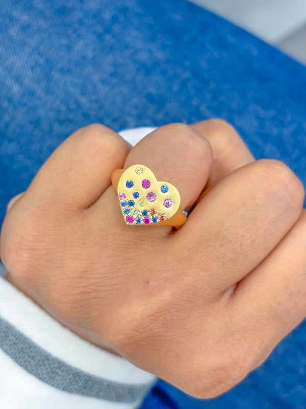 Rainbow Sapphire Ring