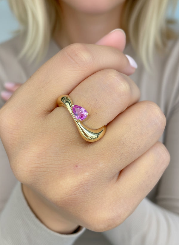 JPRG-3678/9266 Pink Sapphire Ring