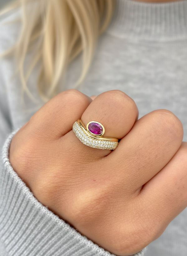Diamond Ruby Ring