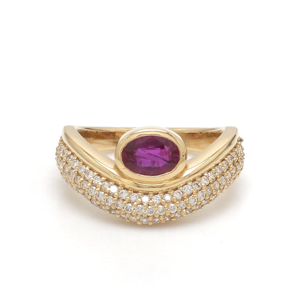 Diamond Ruby Ring