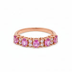 Pink Sapphire Diamond Ring