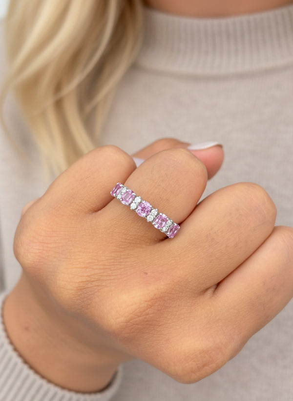 JPRG-3695/9283 Pink Sapphire Diamond Ring