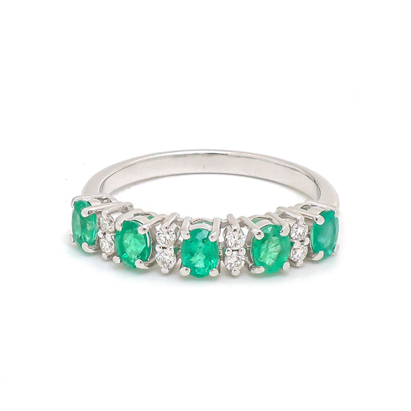 JPRG-3696/9284 Emerald Diamond Ring