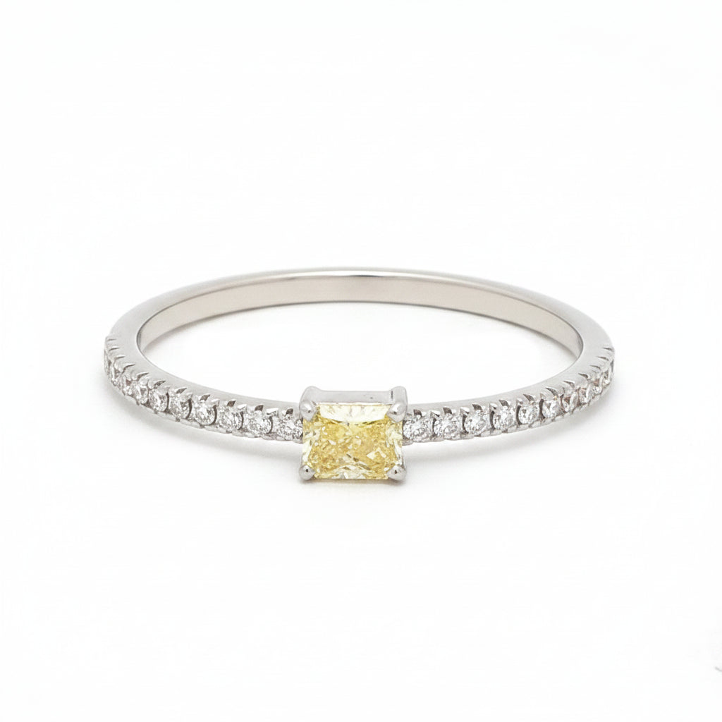 Yellow Diamond Diamond Ring
