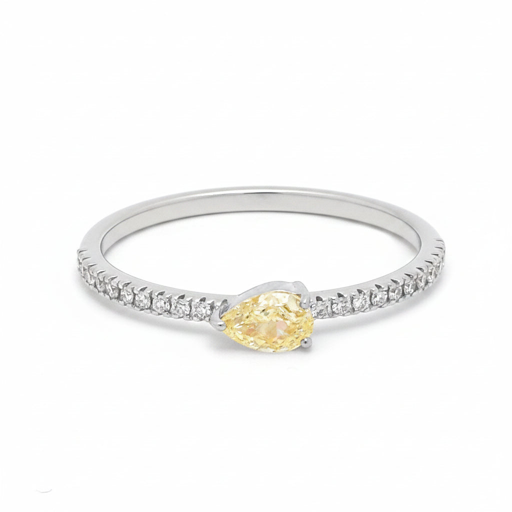 Yellow Diamond Diamond Ring