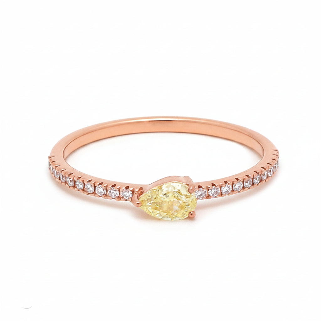 Yellow Diamond Diamond Ring