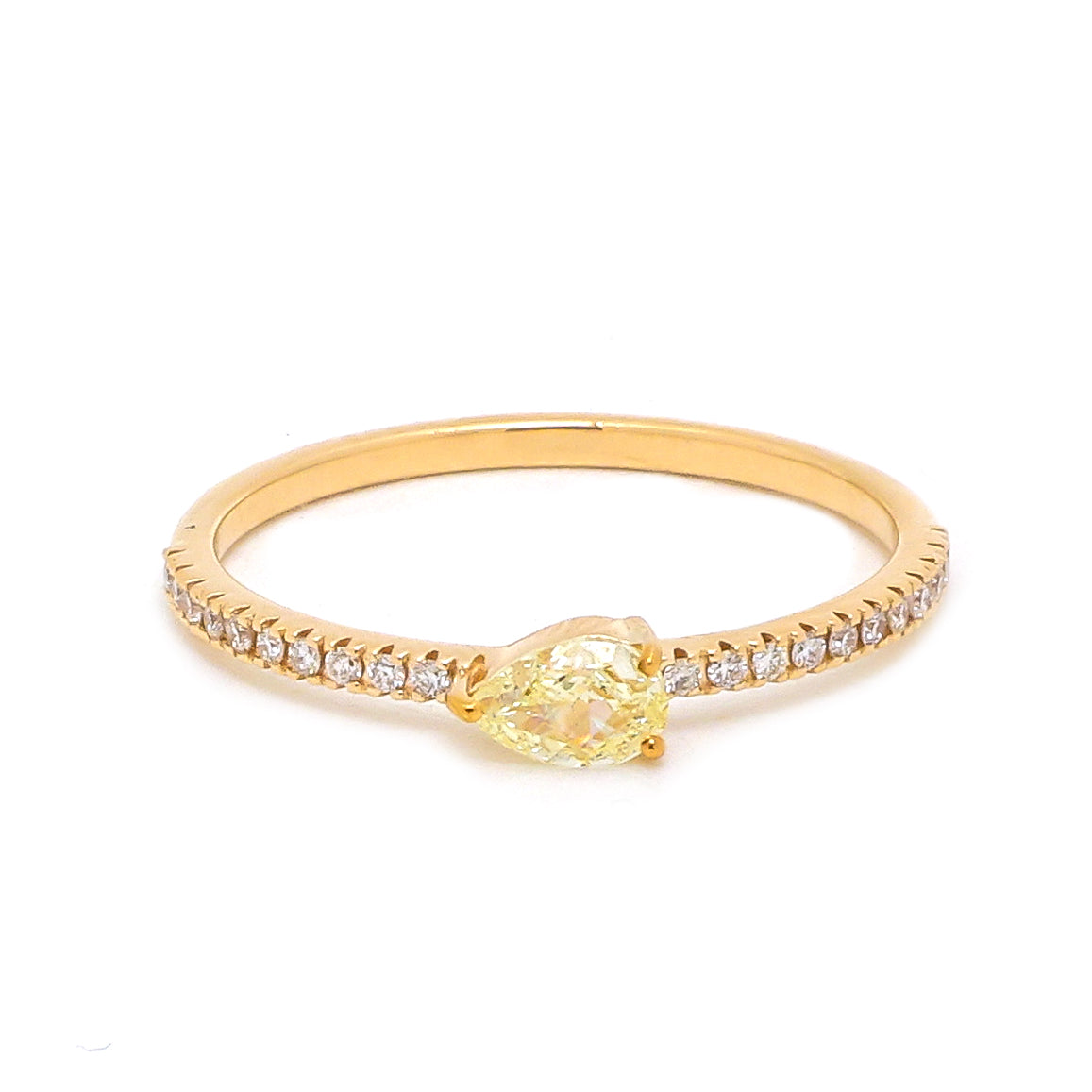 Yellow Diamond Diamond Ring