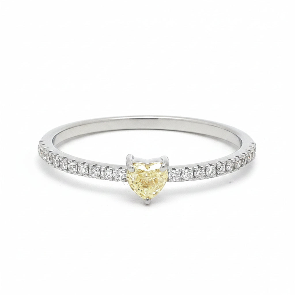 Yellow Diamond Diamond Ring