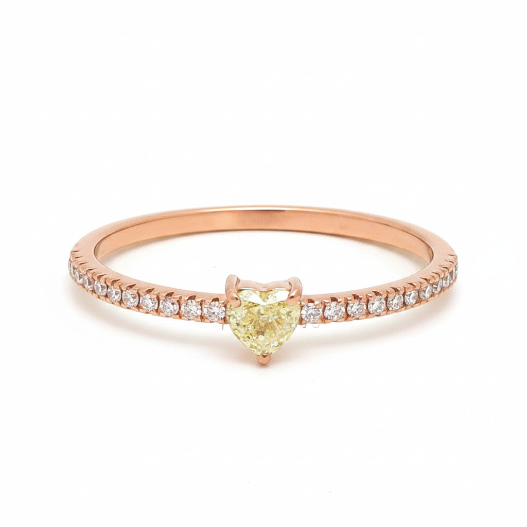 Yellow Diamond Diamond Ring