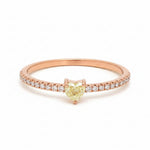 Yellow Diamond Diamond Ring