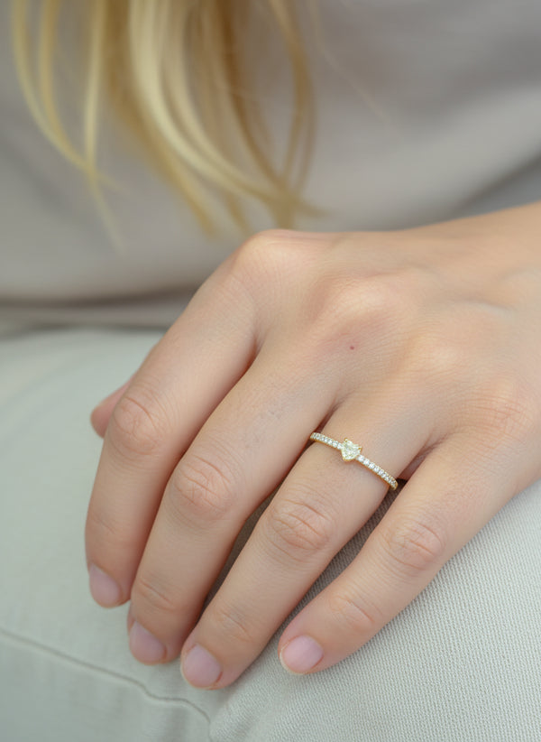JPRG-3708/9321 Yellow Diamond Diamond Ring