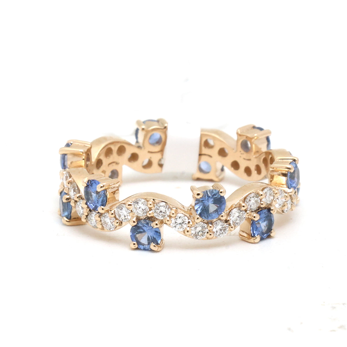 Blue Sapphire Diamond Ring