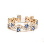 Blue Sapphire Diamond Ring