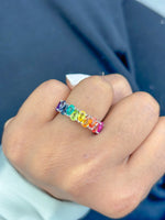 Rainbow Sapphire Ring