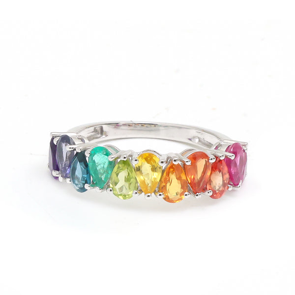Rainbow Sapphire Ring