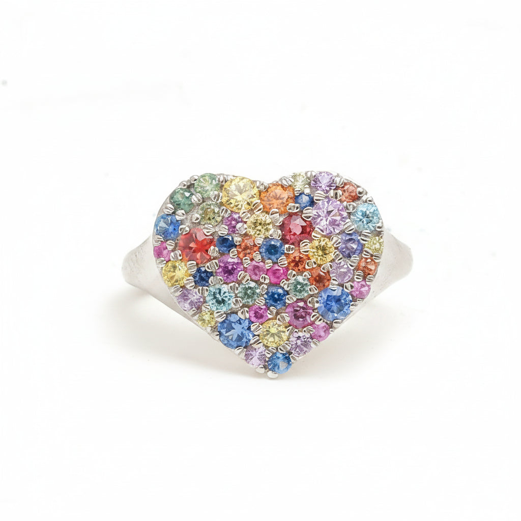 Rainbow Sapphire Ring