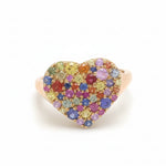 Rainbow Sapphire Ring