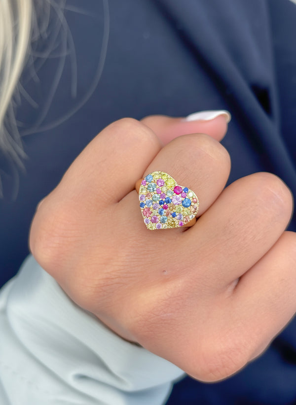 JPRG-3738/9346 Rainbow Sapphire Ring