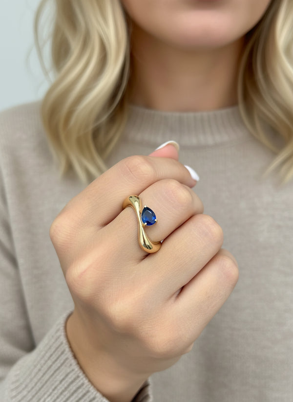 JPRG-3745/9371 Blue Sapphire Ring