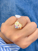 Rainbow Sapphire Ring