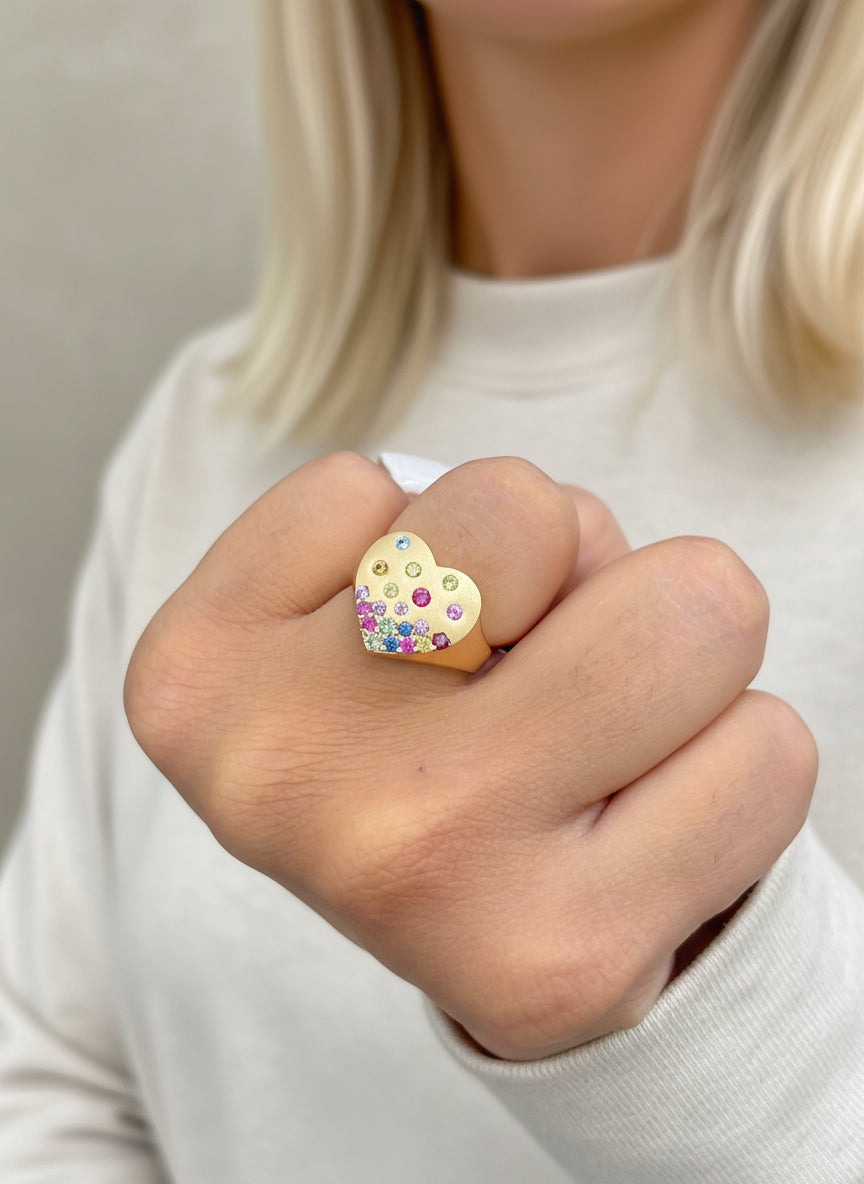 Rainbow Sapphire Ring