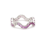 Diamond Pink Sapphire Ring