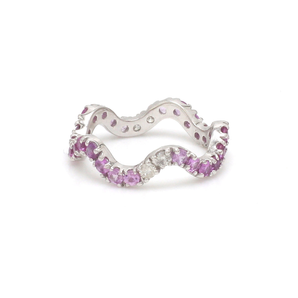 Diamond Pink Sapphire Ring