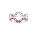 Diamond Pink Sapphire Ring