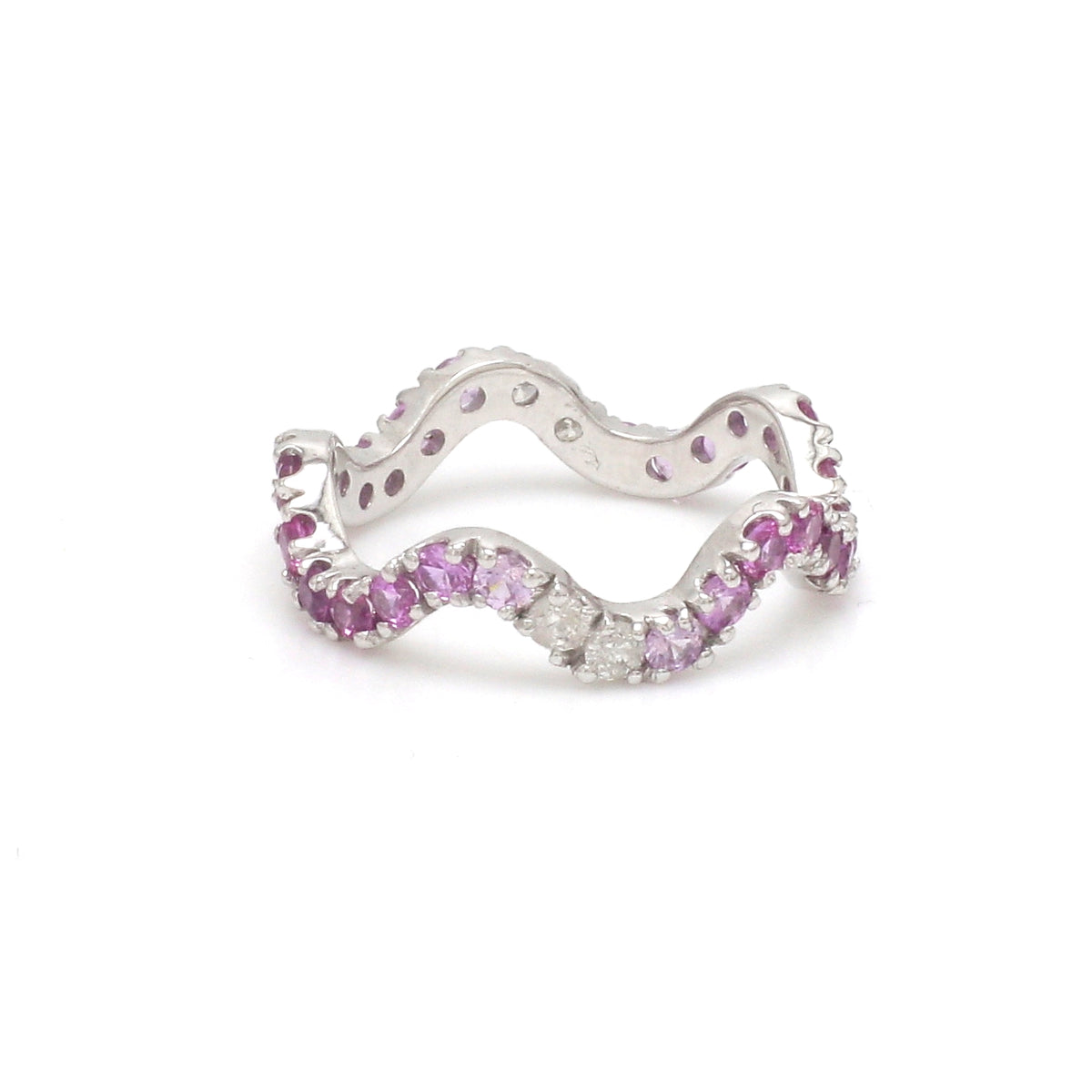 Diamond Pink Sapphire Ring