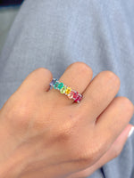 Rainbow Gemstone Ring
