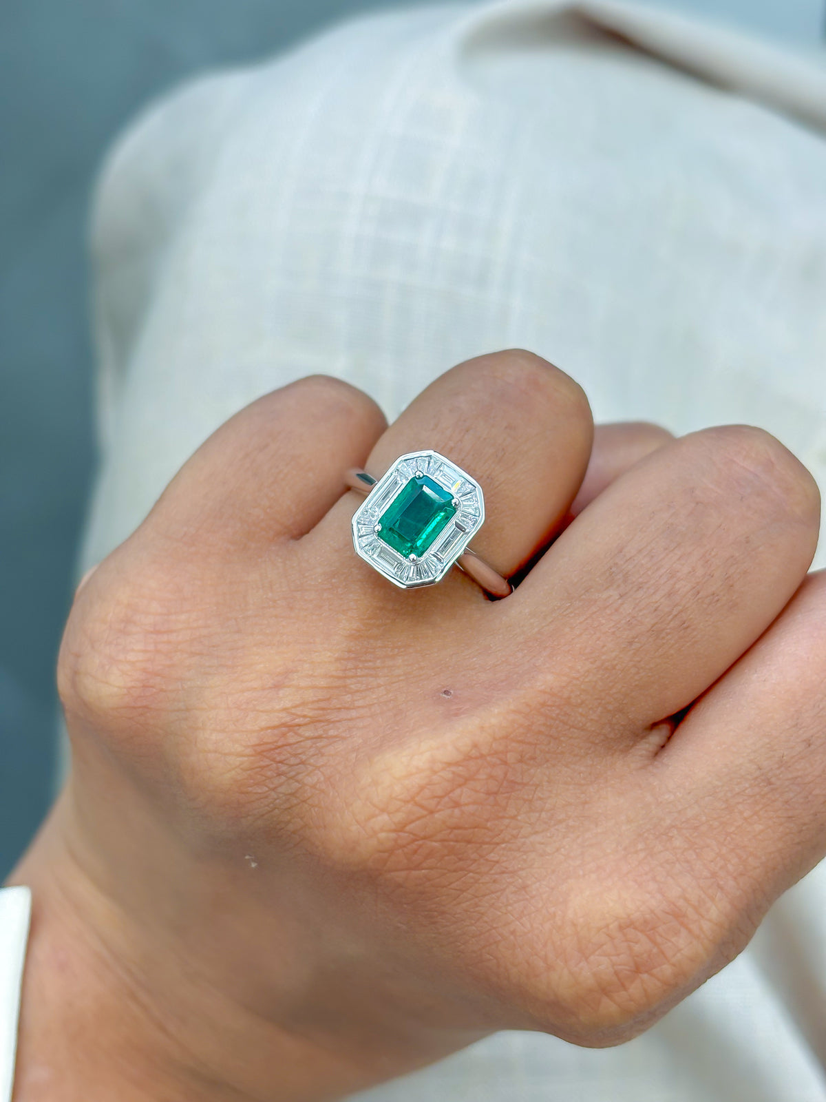 Emerald Diamond Ring