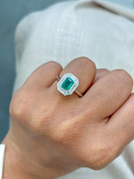 Emerald Diamond Ring