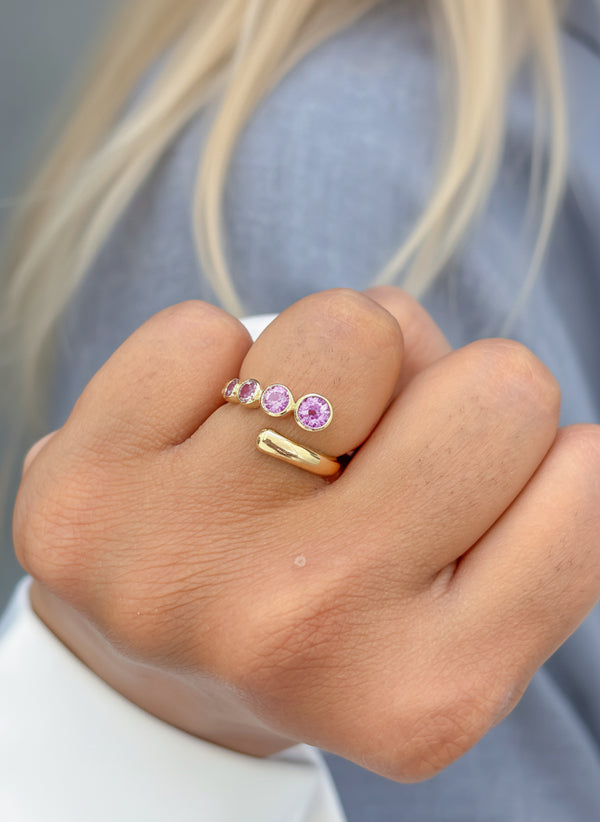 JPRG-3833/9518 Pink Sapphire Ring