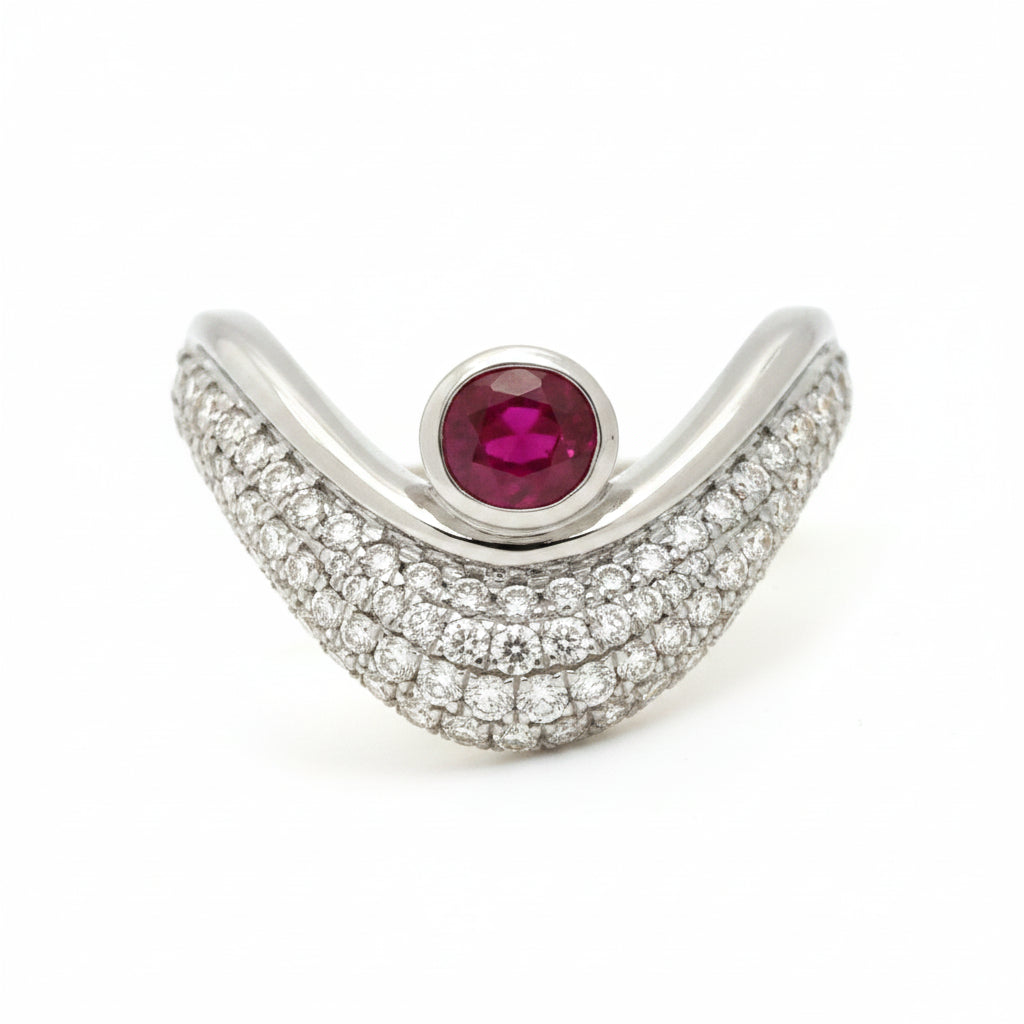 Diamond Ruby Ring