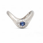 Blue Sapphire Diamond Ring