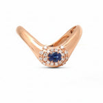 Blue Sapphire Diamond Ring