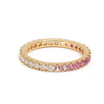 Pink Sapphire Diamond Ring