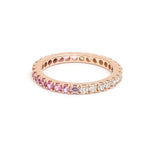 Pink Sapphire Diamond Ring